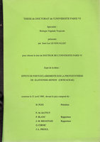 Thesis,  Jean-Luc Le Gouallec