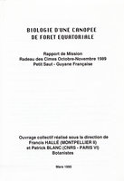 Radeau des Cimes, Guyane 1989