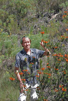 Patrick Blanc and Erica haematosiphon, Karoo, South Africa