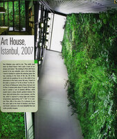 Art House vertical garden in Istanbul for the 2011 English edition of the book by Patrick Blanc, The Vertical Garden from Nature to the city