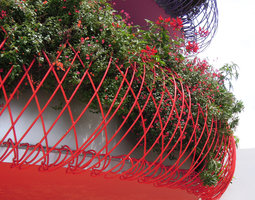 Boas d&#039;Ibiza, Red Boa with Erythrina, Salvia, Plumbago