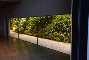 Canyon, Vertical Garden by Patrick Blanc,  global view from inside, Le Sereno, Como Lake, Italy