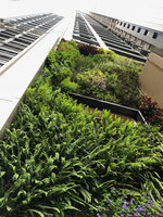 C Future City, first installed vertical gardens at the base of a residential tower, Shenzhen, China