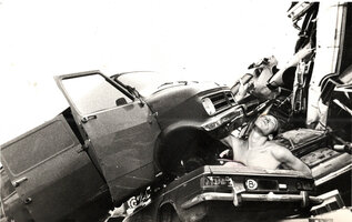 Collage by Veronique Lalot including Patrick Blanc, Aug. 1979