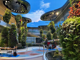 Dreamscape Garden at Changi T2 expansion, just few days before inauguration, Oct. 2023