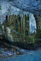 Marble cliff, seepages detail, Taroko, Taiwan