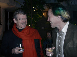 French Ambassador Dominique Girard in discussion with Patrick Blanc, Delhi, Dec. 2003