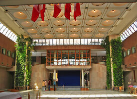 Green Columns created by Patrick Blanc in 2004 at the French Embassy, New Delhi
