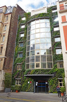 Green Hotel, Paris, Vertical Garden by Patrick Blanc, , just after plant installation,17 mai 2016