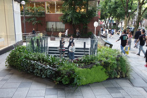 Gyre, embracing Green installation on Omote Sando, Tokyo, June 2016