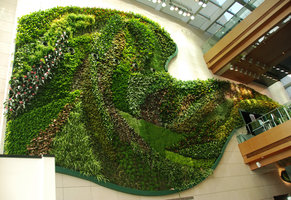 Icon Hotel, Vertical Garden by Patrick Blanc, left part, Hong Kong