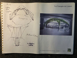 La Canopée de Lianes, project by Patrick Blanc, Creteil Soleil, July 2001