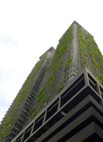 Le Nouvel Towers, Vertical Garden by Patrick Blanc, a view from jalan Ampang, Kuala Lumpur, Dec. 2016