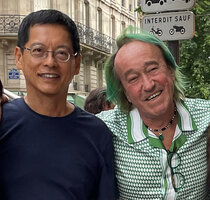 Lye Teck Tan, executive Vice President at Changi Airport and Programme Director for Changi T2 expansion with Patrick Blanc in Paris, July 2023