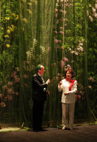 Madame Tchen and Patrick Blanc at the  inauguration of his Butterfly Dance, National Theater, Taipeh, Taiwan, Dec. 2009