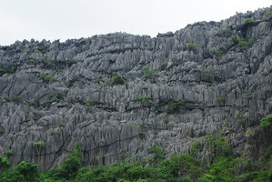 Mountain exhibiting karst needle erosion, Phou Hin Poun NBCA, Khammouane, Laos