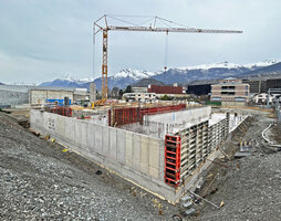 Oiken Station, Ronquoz 21, Sion, work in progress, March 2025