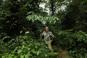 Patrick Blanc and Anchomanes difformis, Kribi, Cameroun, March 2017