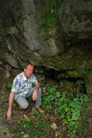 Patrick Blanc and Begonia formosana, Taroko, Taiwan, Dec. 2009
