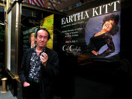 Patrick Blanc and Eartha Kitt image, New York, June 2006