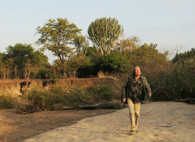 Patrick Blanc and Euphorbia ingens, Liwonde NP, Malawi, Aug. 2017