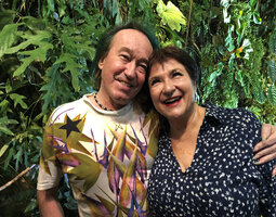 Patrick Blanc and Gina Trévier in Patrick's home, Jan. 2022