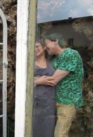 Patrick Blanc and Gina Trevier&#039;s hidden inside her botanical experimental cave, Carpentras, France, April 2012
