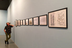 Patrick Blanc and his designs at the Art Biennale, Istanbul, Sept. 2015