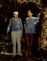 Patrick Blanc and his father, Cameron Highlands, Malaysia,1984