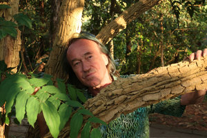 Patrick Blanc and Mahonia duclouxiana, Doi Suthep, Thailand, Nov. 2018