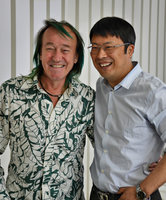 Patrick Blanc and Mr Meng happy in Qingdao, China, July 2015