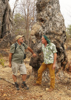 Patrick Blanc and our guide, Jason Alfonsi, South Luangwa NP, Zambia, Sept. 2017