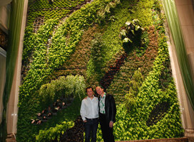 Patrick Blanc and Pascal Héni at the inauguration of the Wild Dance, National Theater, Taipeh, Taiwan, Dec. 2009