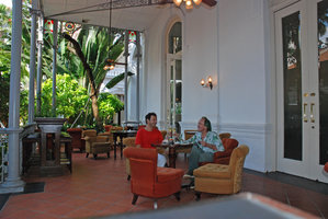 Patrick Blanc and Pascal Héni at the Raffles Hotel, Singapore, Oct. 2008