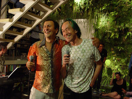 Patrick Blanc and Pascal Heni celebrating their Silver Wedding at home, June 2010