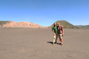 Patrick Blanc and Pascal Heni in the Bromo caldera, Java, April 2018
