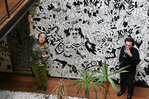 Patrick Blanc and Philippe Gravier considering a new project, France, May 2014