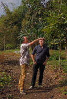Patrick Blanc and Rik Gadella, Pha Tad Ke Botanical Garden, Luang Prabang, Laos, Jan. 2012
