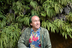 Patrick Blanc and Sticherus cunninghamii, Tangariro, New Zealand, Jan 2013