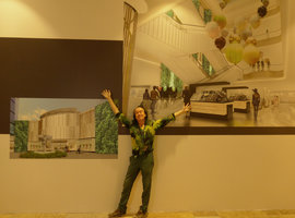 Patrick Blanc and the renderings of Robinsons, Dubai, Oct. 2016