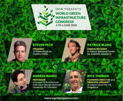 Patrick Blanc as invited speaker at WGIC World Green Infrastructure Congress in Bangalore, June 2018