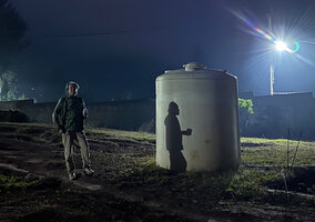 Patrick Blanc at night before climbing Mt Ramelau, Timor-Leste, Aug. 2026