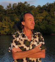 Patrick Blanc at sunset, Everglades, Florida, April 2012