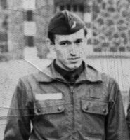 Patrick Blanc at the beginning of his military duty in France, Feb.1979