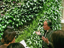 Patrick Blanc at the inauguration of the Concert Hall, Taipei, Taiwan, Oct. 2007