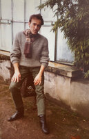 Patrick Blanc at the Parc de la Tete d&#039;Or Botanical Garden, Lyon, France, Dec. 1980