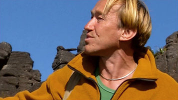 Patrick Blanc at the summit of Kukenan Tepui, Venezuela, March 1999