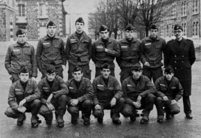 Patrick Blanc au service militaire avec François Fillon, février 1979
