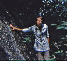 Patrick Blanc in Khao Yai NP during his first field trip, Thailand, Aug. 1972