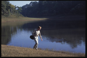 Patrick Blanc in Periyar, India, July 2003